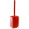 Toilet Brush Holder, Red, Thermoplastic Resins, Square